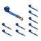 Tie 4 Safe 2" x 10' Wheel Lasso Lift Strap w/ Flat Snap Hook Tow Dolly , 10PK TWS21-2510-M3-BU-C-10 - alternate 1